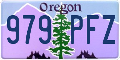 OR license plate 979PFZ