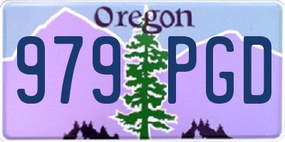 OR license plate 979PGD