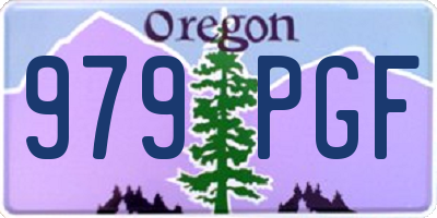 OR license plate 979PGF