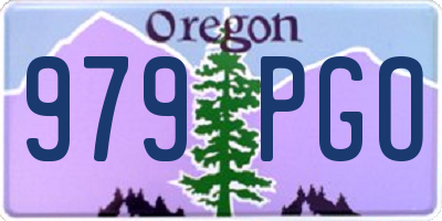 OR license plate 979PGO