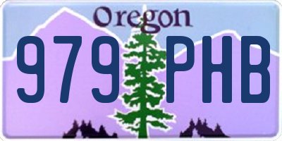 OR license plate 979PHB