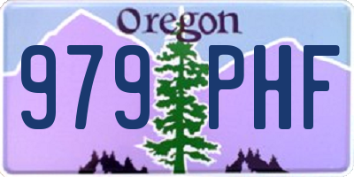 OR license plate 979PHF