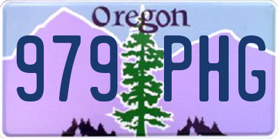 OR license plate 979PHG