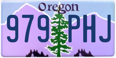 OR license plate 979PHJ