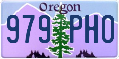OR license plate 979PHO