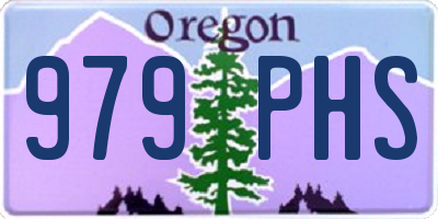 OR license plate 979PHS