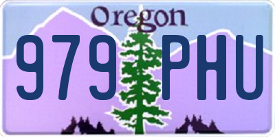 OR license plate 979PHU