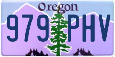 OR license plate 979PHV