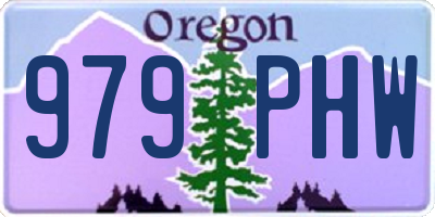 OR license plate 979PHW