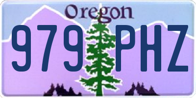 OR license plate 979PHZ