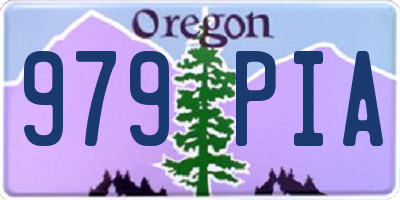 OR license plate 979PIA