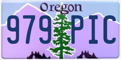 OR license plate 979PIC