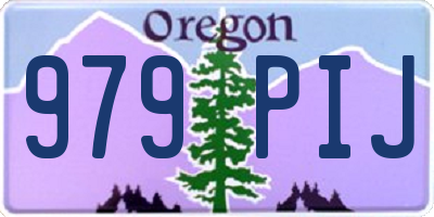OR license plate 979PIJ