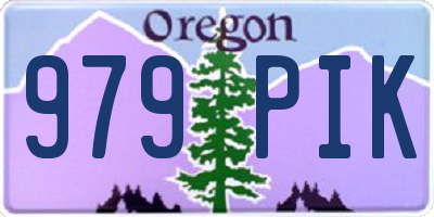 OR license plate 979PIK