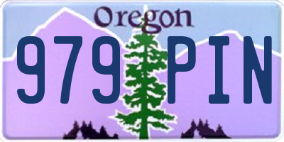 OR license plate 979PIN