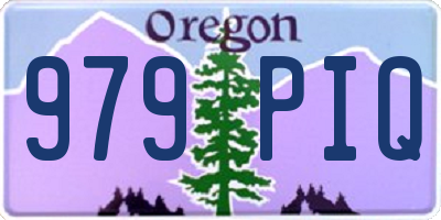 OR license plate 979PIQ