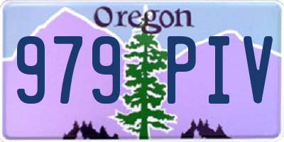 OR license plate 979PIV