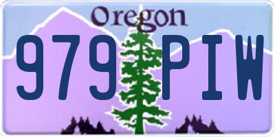 OR license plate 979PIW