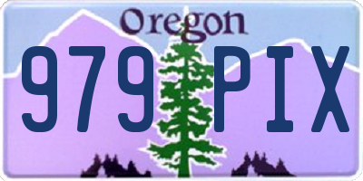 OR license plate 979PIX