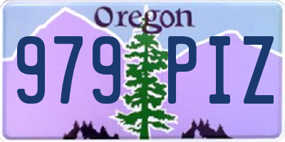 OR license plate 979PIZ