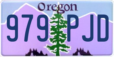 OR license plate 979PJD