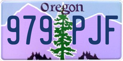 OR license plate 979PJF