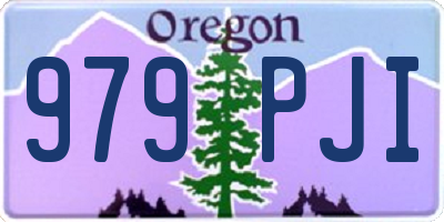 OR license plate 979PJI