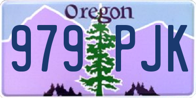 OR license plate 979PJK