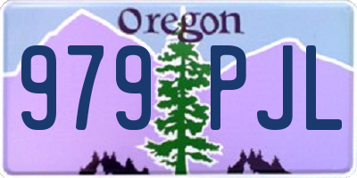 OR license plate 979PJL