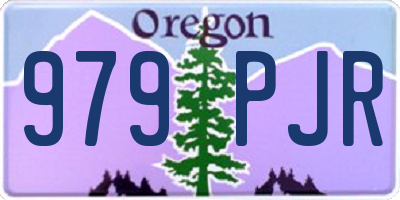 OR license plate 979PJR