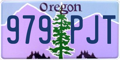 OR license plate 979PJT