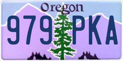 OR license plate 979PKA