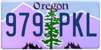 OR license plate 979PKL