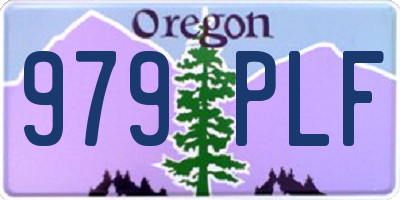 OR license plate 979PLF