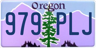 OR license plate 979PLJ