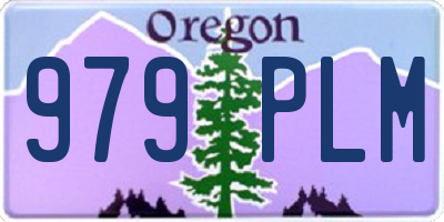 OR license plate 979PLM