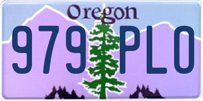OR license plate 979PLO