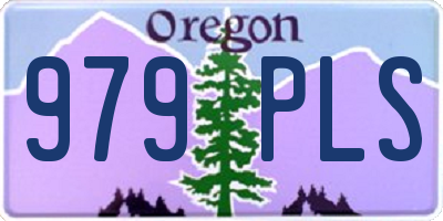 OR license plate 979PLS