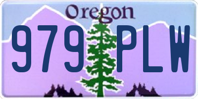 OR license plate 979PLW