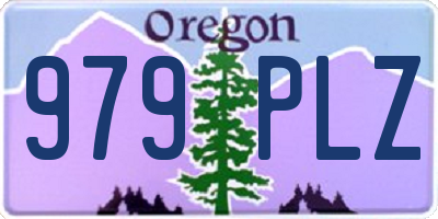 OR license plate 979PLZ