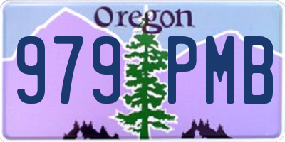 OR license plate 979PMB