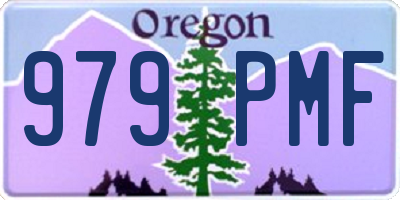 OR license plate 979PMF