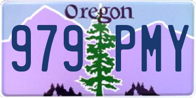 OR license plate 979PMY
