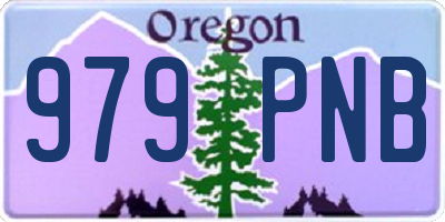 OR license plate 979PNB