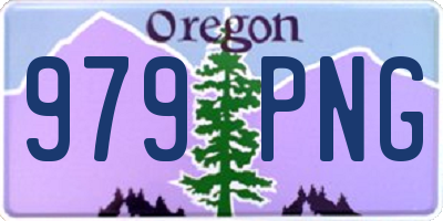 OR license plate 979PNG