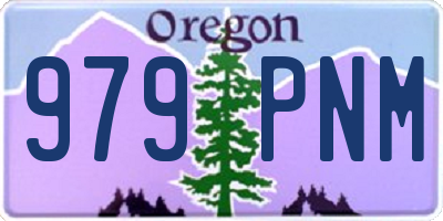 OR license plate 979PNM