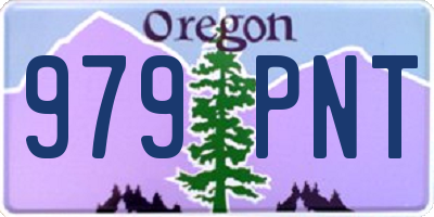OR license plate 979PNT