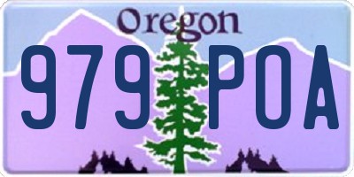 OR license plate 979POA