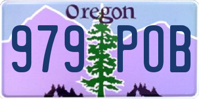 OR license plate 979POB
