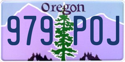 OR license plate 979POJ
